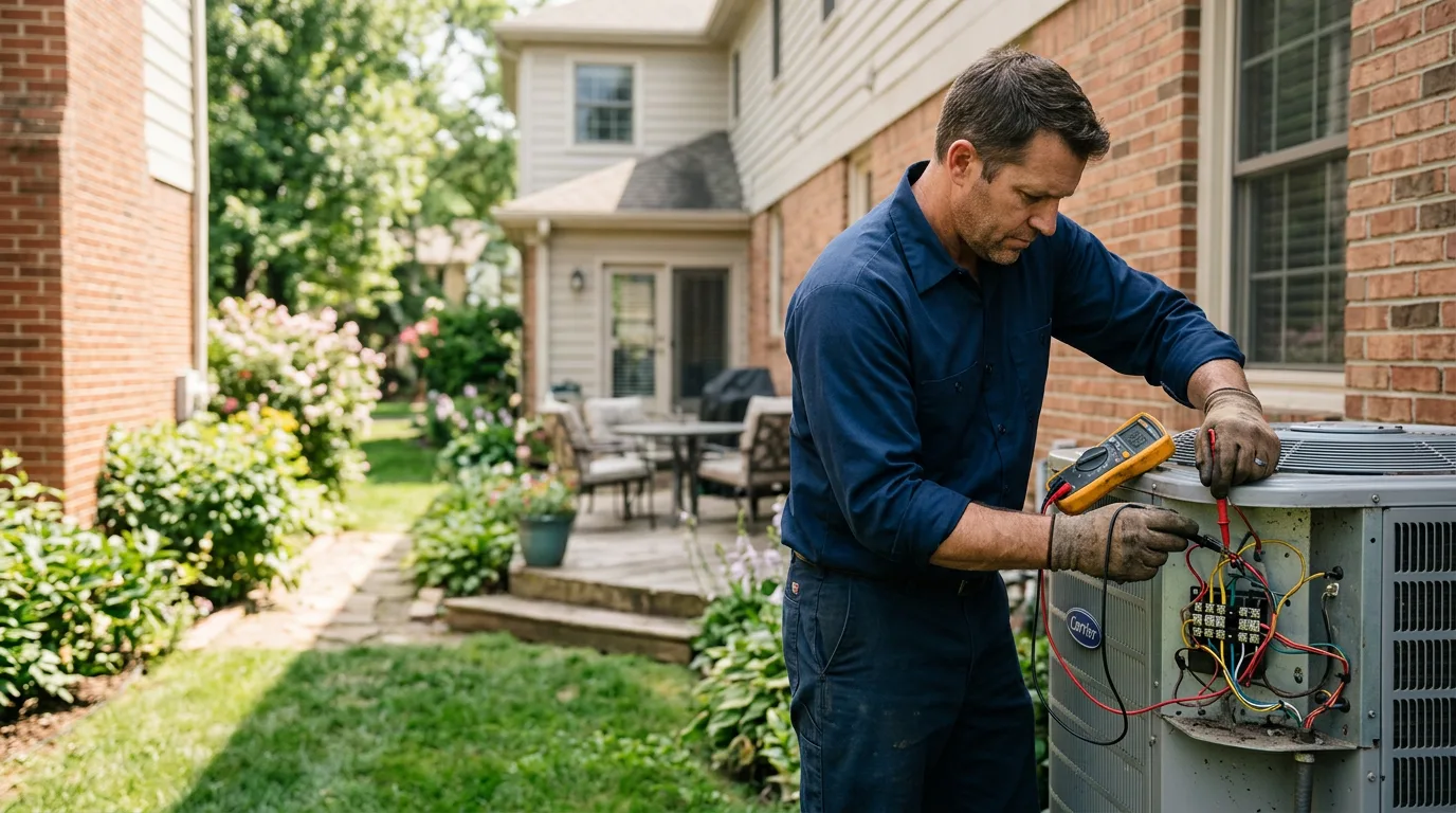 HVAC technician working near Heuvelton, NY
